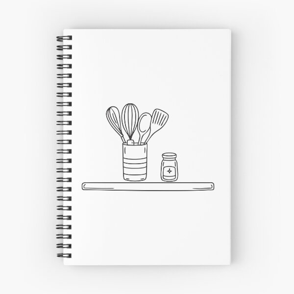 Item preview, A spice jar set next to a metal utensil holder on the counter designed and sold by rasagamastore.