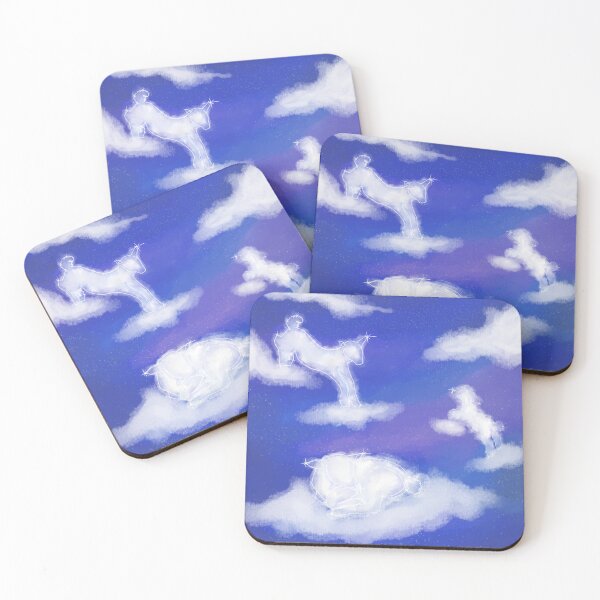 Item preview, Dreamy Cloud Sheep | Celestial Sky Nursery Decor | Cozy Fantasy Art designed and sold by Astral-AL.