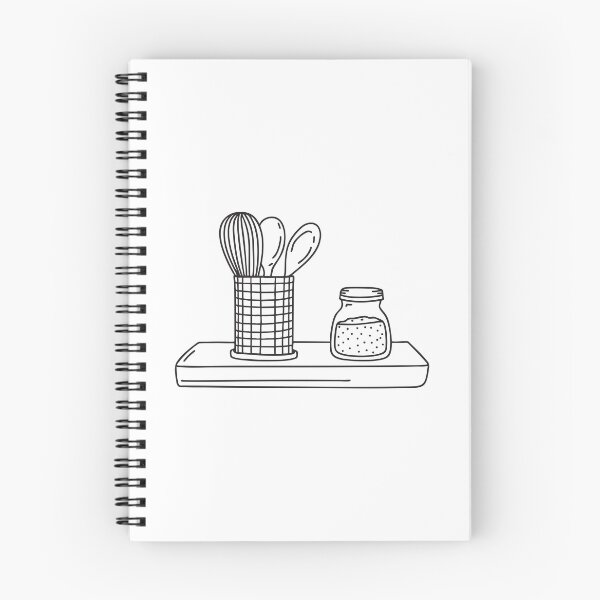 Item preview, A metal utensil holder positioned beside a jar of spices designed and sold by rasagamastore.