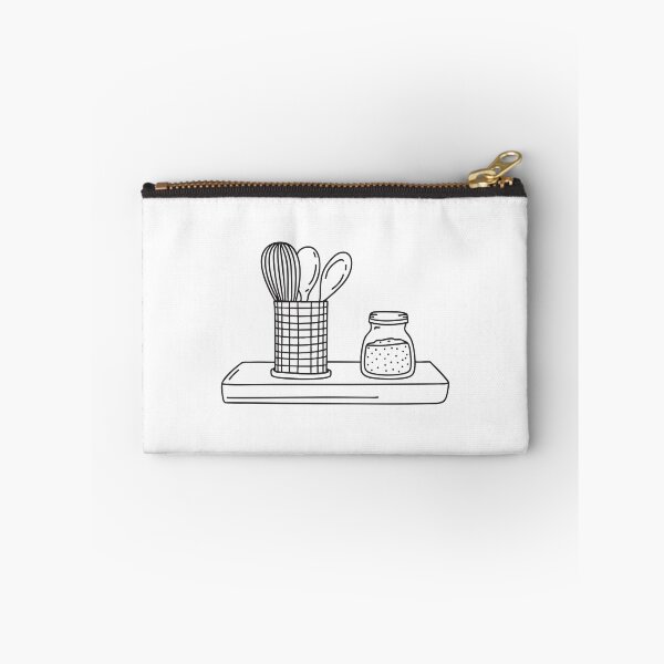 Item preview, A metal utensil holder positioned beside a jar of spices designed and sold by rasagamastore.