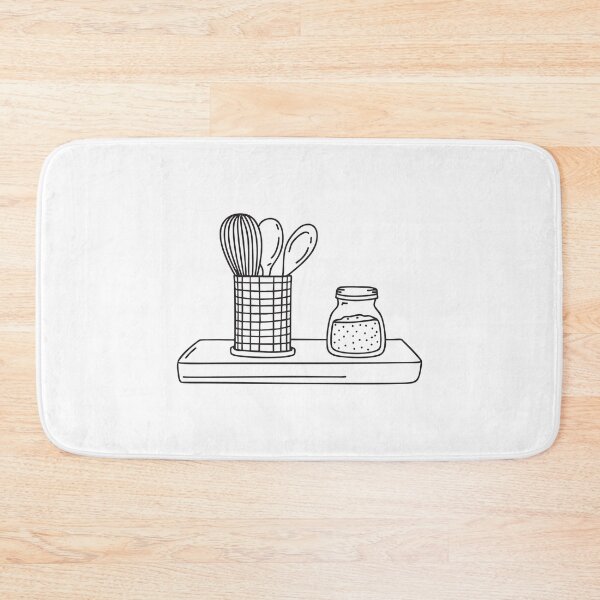 Item preview, A metal utensil holder positioned beside a jar of spices designed and sold by rasagamastore.