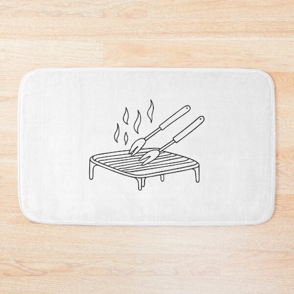 Item preview, A grill rack with a pair of tongs placed next to it designed and sold by rasagamastore.