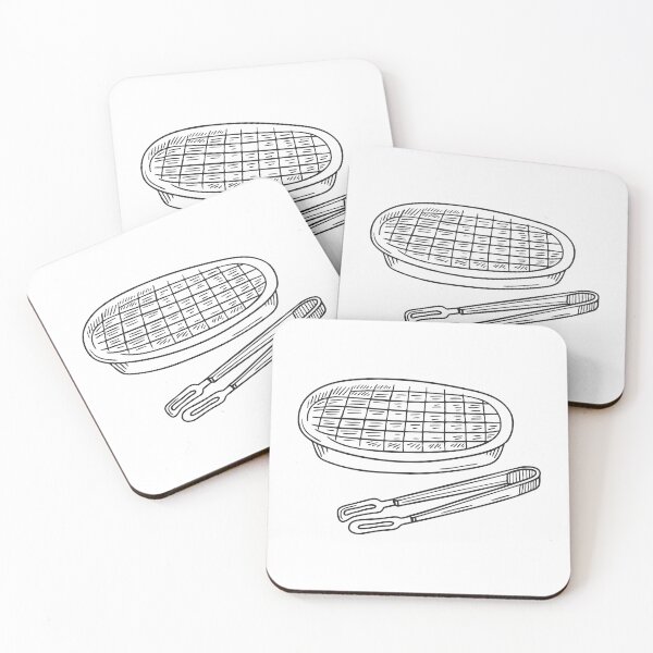 Item preview, Tongs resting on the side of a metal grill rack designed and sold by rasagamastore.