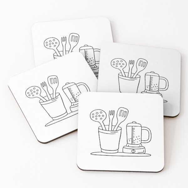 Item preview, A kitchen blender next to a plastic utensil holder designed and sold by rasagamastore.