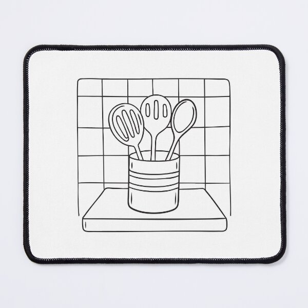 Item preview, A circular utensil holder placed against a tiled kitchen wall designed and sold by rasagamastore.