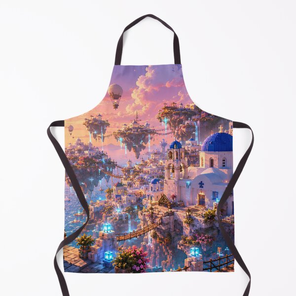 Item preview, Fantasy Santorini Islands Above the Aegean Sea designed and sold by pixelpopplanet.