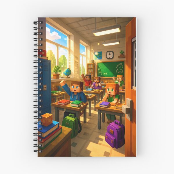 Item preview, Minecraft Classroom – Pixel School Scene designed and sold by SchoolMood.