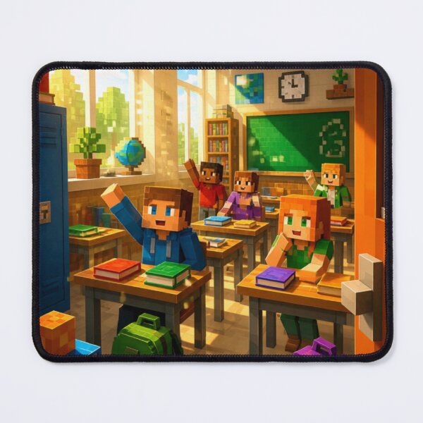 Item preview, Minecraft Classroom – Pixel School Scene designed and sold by SchoolMood.