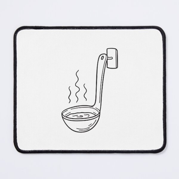 Item preview, A soup ladle hanging next to a wall hook in the kitchen designed and sold by rasagamastore.