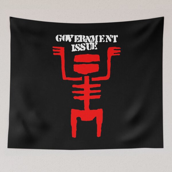Item preview, Red Silhouette Symbol White Typography designed and sold by DeadTired666.