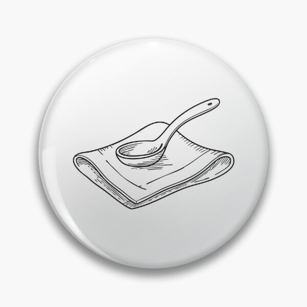Item preview, A cloth napkin with a serving spoon laid on top designed and sold by rasagamastore.
