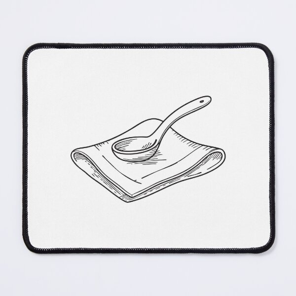 Item preview, A cloth napkin with a serving spoon laid on top designed and sold by rasagamastore.
