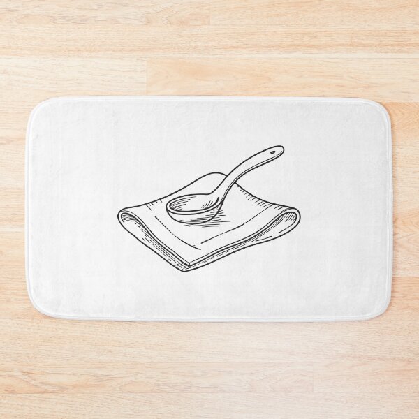 Item preview, A cloth napkin with a serving spoon laid on top designed and sold by rasagamastore.