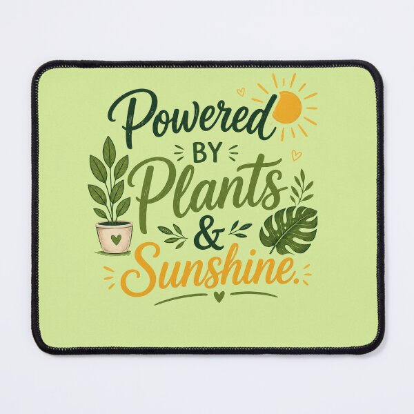 Item preview, Powered by Plants & Sunshine Botanical Plant Lover, Plant Parents & Nature Lovers designed and sold by Right-UR.