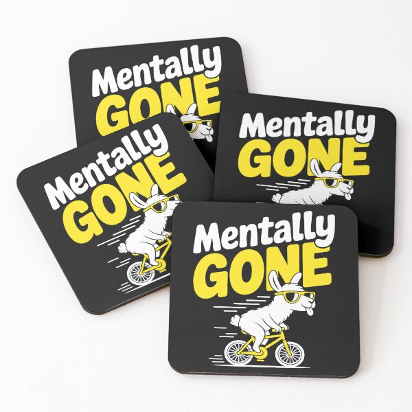 Item preview, Mentally Gone Funny Sarcastic Llama Gift designed and sold by Say It With Ink.