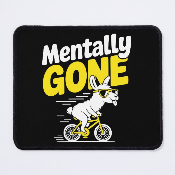 Item preview, Mentally Gone Funny Sarcastic Llama Gift designed and sold by Say It With Ink.