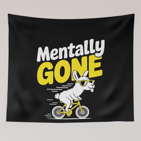 Item preview, Mentally Gone Funny Sarcastic Llama Gift designed and sold by Say It With Ink.