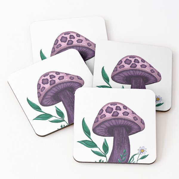 Item preview, Whimsical Purple Mushroom  designed and sold by ArtflyStudio.
