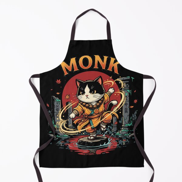 Item preview, Tabletop RPG Monk Cat - Retro Fantasy Martial Arts Feline Parody designed and sold by AdyKurniawan.