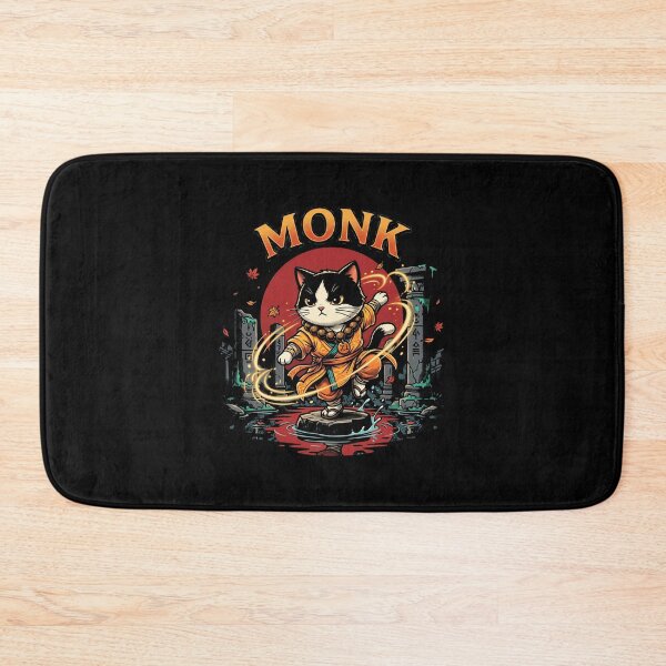 Item preview, Tabletop RPG Monk Cat - Retro Fantasy Martial Arts Feline Parody designed and sold by AdyKurniawan.