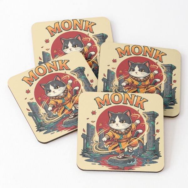 Item preview, Tabletop RPG Monk Cat - Retro Fantasy Martial Arts Feline Parody designed and sold by AdyKurniawan.