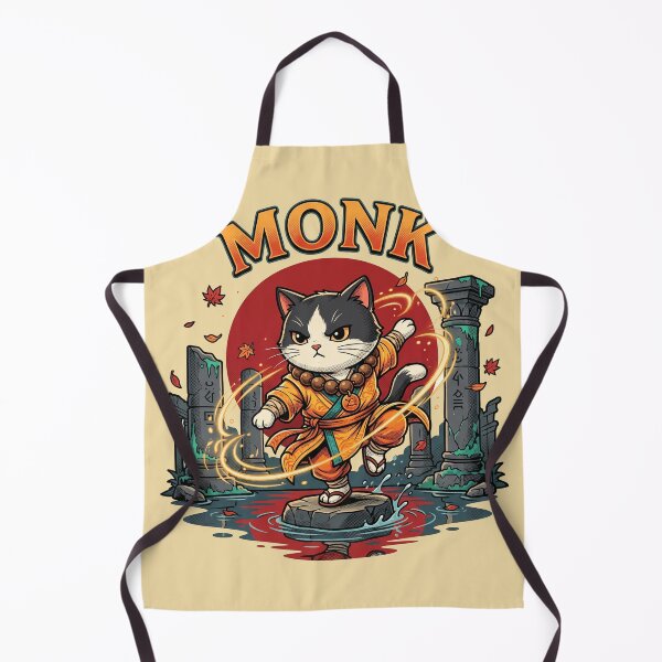 Item preview, Tabletop RPG Monk Cat - Retro Fantasy Martial Arts Feline Parody designed and sold by AdyKurniawan.
