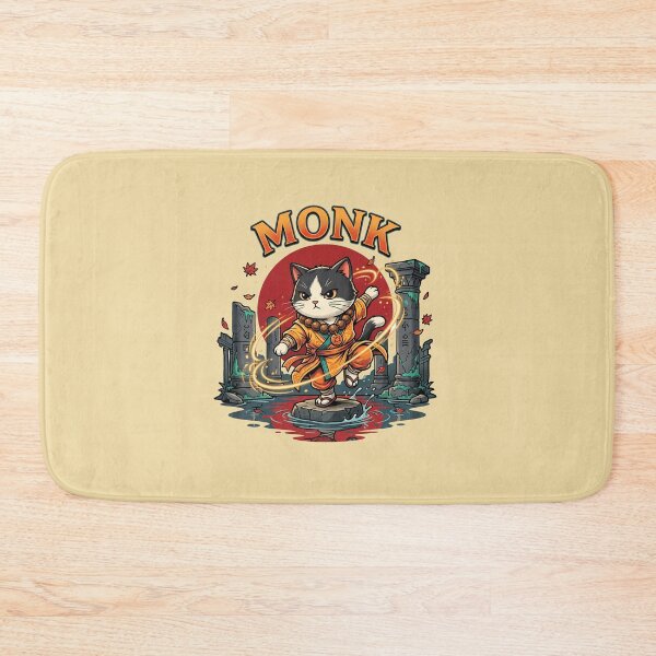 Item preview, Tabletop RPG Monk Cat - Retro Fantasy Martial Arts Feline Parody designed and sold by AdyKurniawan.