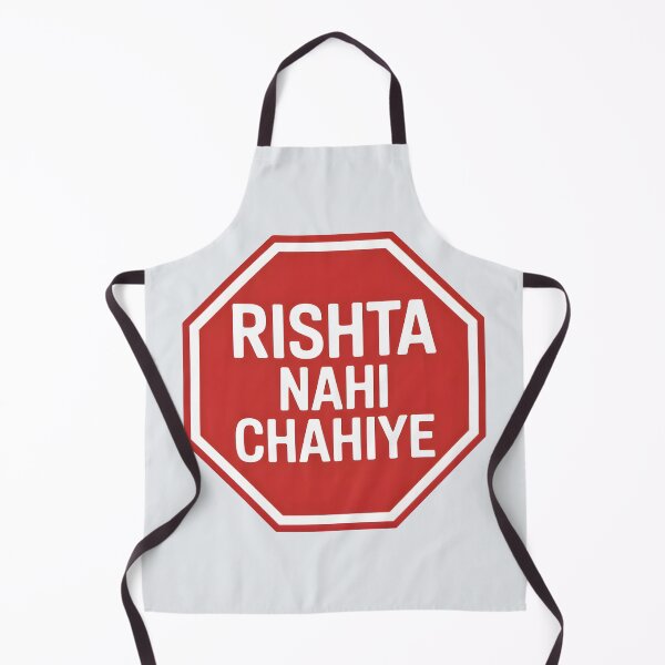 Item preview, Rishta Nahi Chahiye – Funny Desi Marriage Quote Design designed and sold by Swati Art Shop.