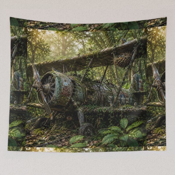 Item preview, Abandoned Airplane  designed and sold by AwesomeDigiShop.