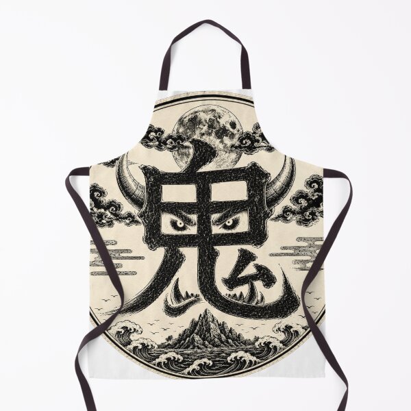 Item preview, Japanese Demon Crest – ONI Kanji Vintage Emblem designed and sold by Handcan.