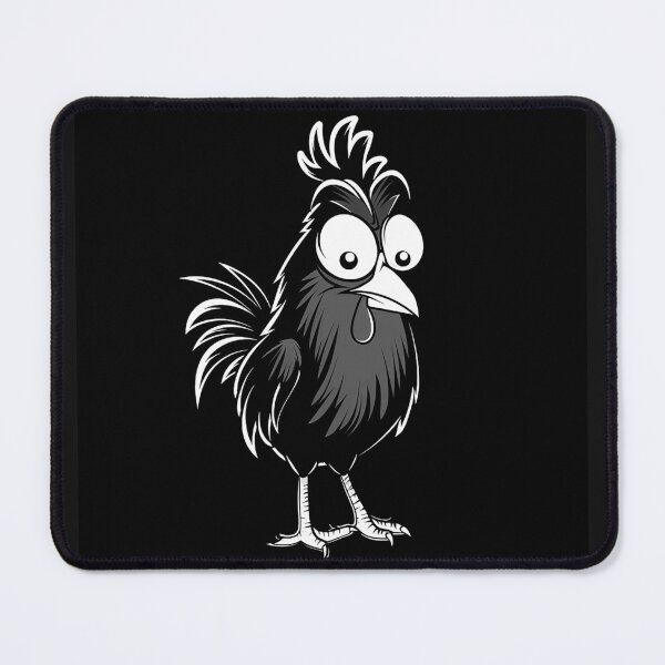 Item preview, Funny Cartoon Rooster with Goofy Expression designed and sold by inkoutninja.