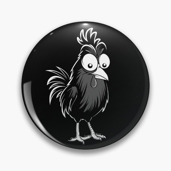 Item preview, Funny Cartoon Rooster with Goofy Expression designed and sold by inkoutninja.