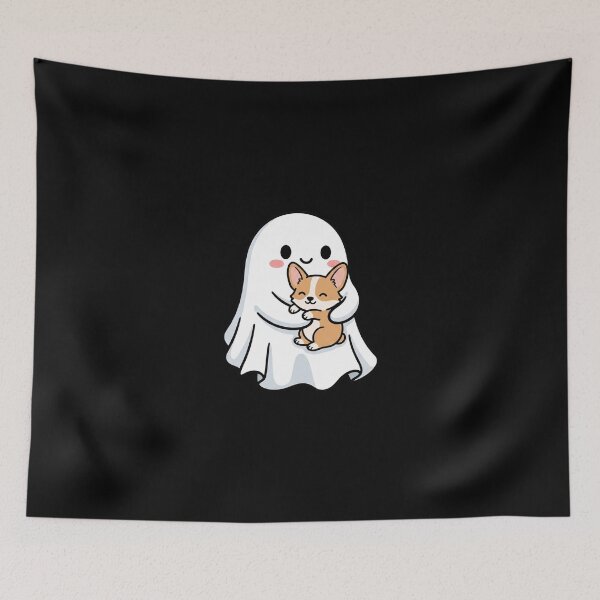Item preview, Cute Corgi with Boo Ghost Kawaii Halloween designed and sold by dudelinart.
