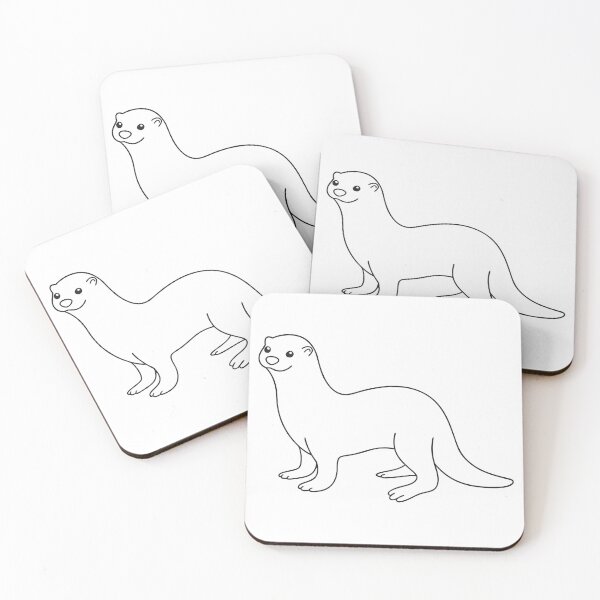 Item preview, Otter Friendly 1 Line Art Gift designed and sold by OneLine Studio.