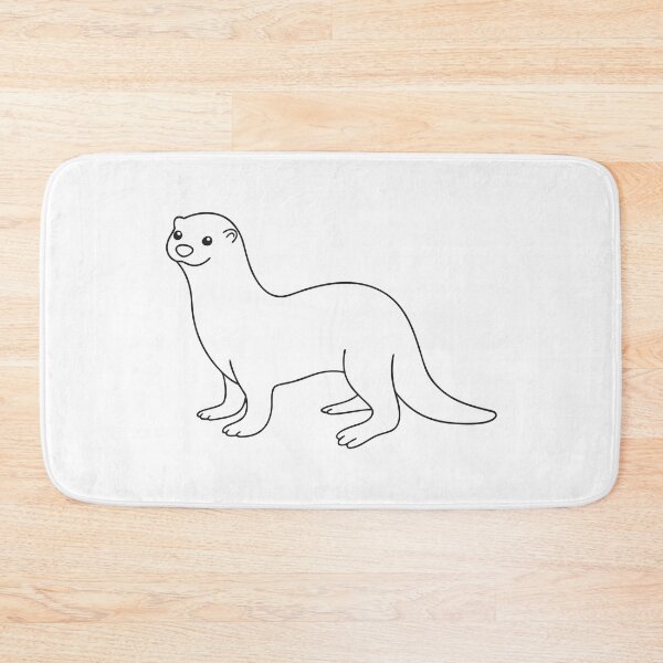 Item preview, Otter Friendly 1 Line Art Gift designed and sold by OneLine Studio.