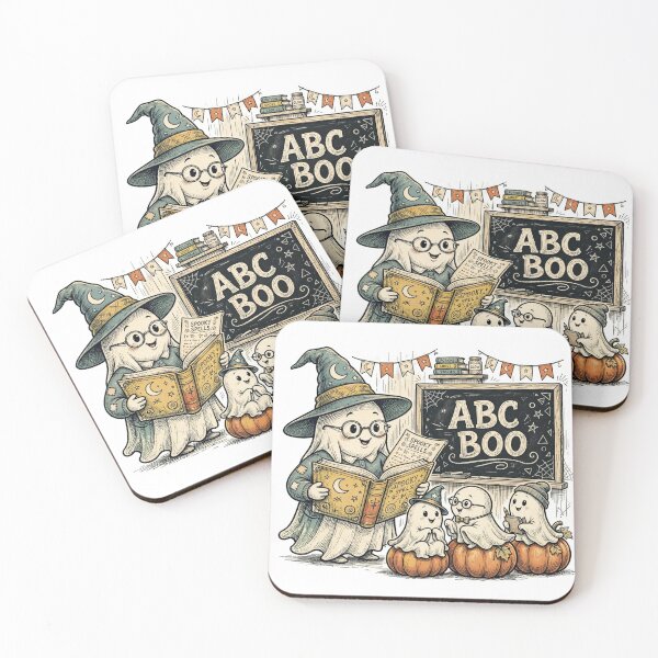 Item preview, Retro Ghost Teacher ABC BOO Spooky Story Time Halloween designed and sold by Yellowriversss.