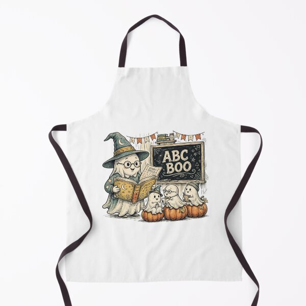 Item preview, Retro Ghost Teacher ABC BOO Spooky Story Time Halloween designed and sold by Yellowriversss.