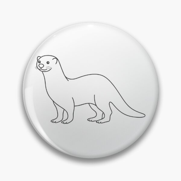 Item preview, Otter Friendly 2 Line Art Gift designed and sold by OneLine Studio.