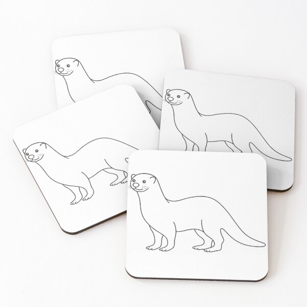 Item preview, Otter Friendly 2 Line Art Gift designed and sold by OneLine Studio.