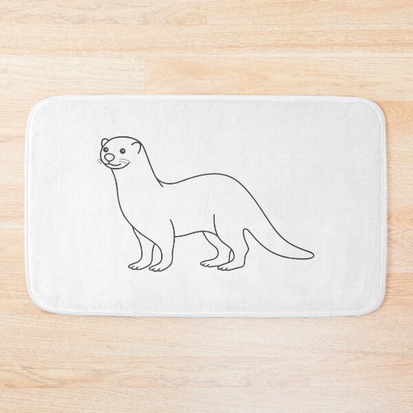 Item preview, Otter Friendly 2 Line Art Gift designed and sold by OneLine Studio.
