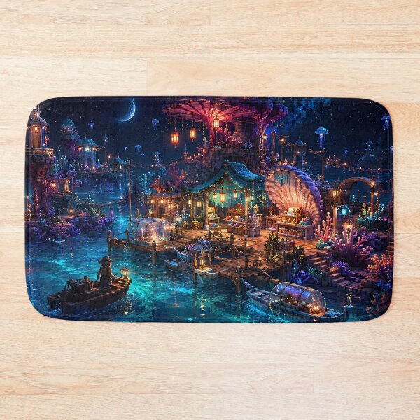 Item preview, Moonlit Shell Village in the Glowing Reef designed and sold by pixelpopplanet.