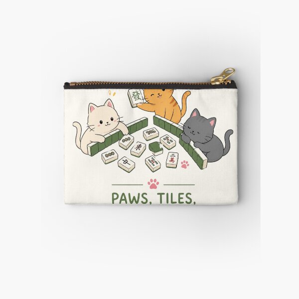 Item preview, Game Night Majong Kittens Club Illustration designed and sold by bosamji.