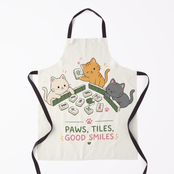 Item preview, Game Night Majong Kittens Club Illustration designed and sold by bosamji.
