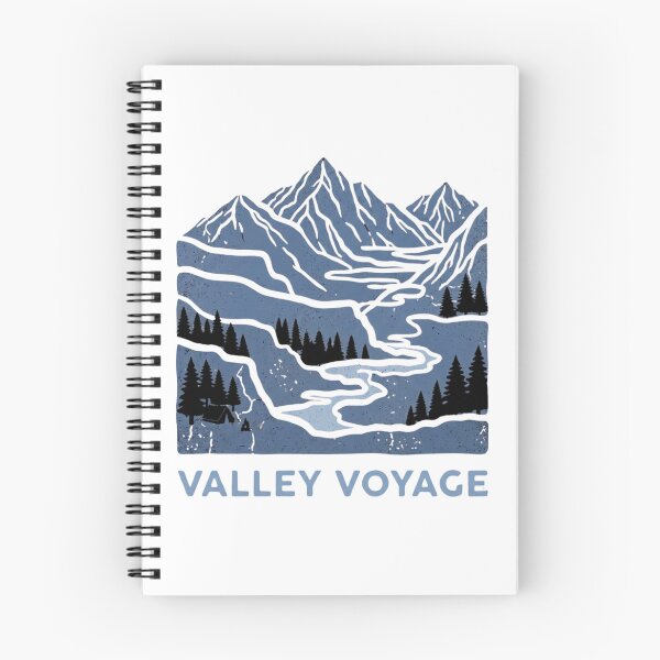 Item preview, Valley Voyage Vintage Mountain Hiking T-Shirt Design Graphic designed and sold by GabeMountainArt.