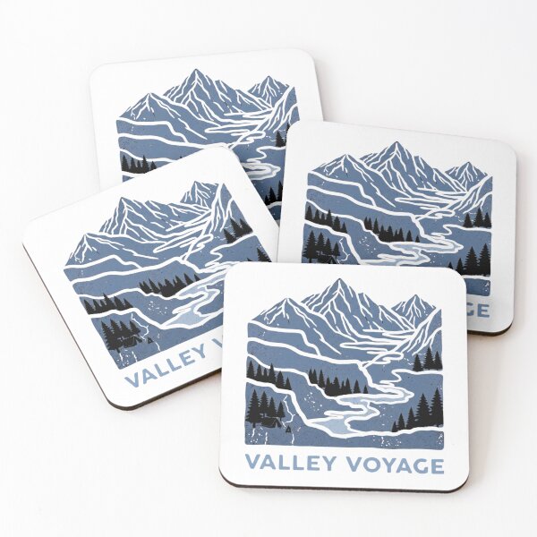 Item preview, Valley Voyage Vintage Mountain Hiking T-Shirt Design Graphic designed and sold by GabeMountainArt.