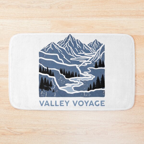 Item preview, Valley Voyage Vintage Mountain Hiking T-Shirt Design Graphic designed and sold by GabeMountainArt.