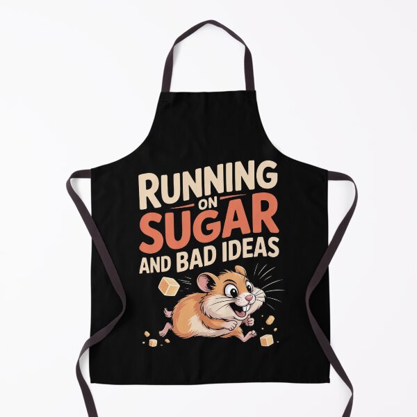 Item preview, Running on Sugar and Bad Ideas Funny Hamster Gift designed and sold by Say It With Ink.