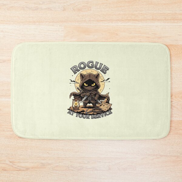 Item preview, Cute Rogue Cat At Your Service - Funny Tabletop RPG Stealth Feline designed and sold by AdyKurniawan.