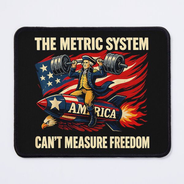 Item preview, The Metric System Can't Measure Freedom American Patriot George Washington USA designed and sold by DanielVantiOAL.