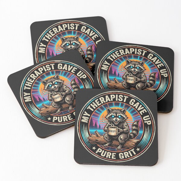 Item preview, Jimothy Raccoon - Survival Therapy Grit designed and sold by SisuPrintsCo.